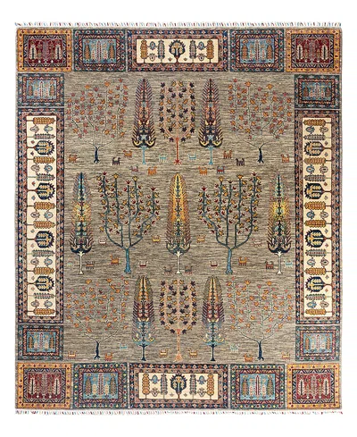 BLOOMINGDALE'S TRIBAL M1999 AREA RUG, 8'4 X 9'8