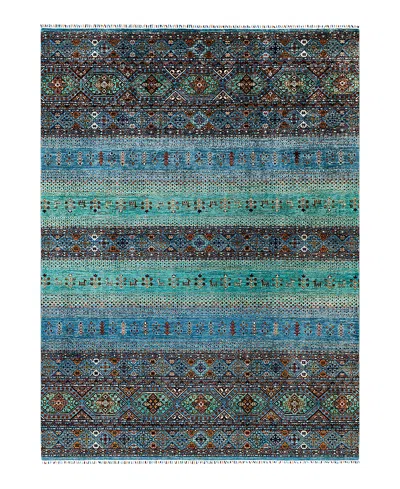 BLOOMINGDALE'S TRIBAL M1999 AREA RUG, 9'1 X 12'7