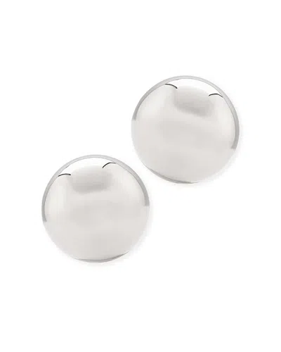 BLOOMINGDALE'S BALL STUD EARRINGS IN 14K WHITE GOLD