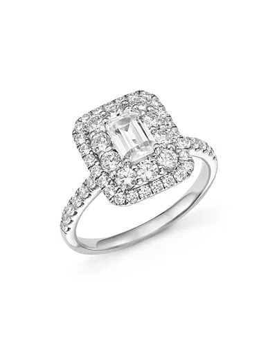 BLOOMINGDALE'S EMERALD-CUT CERTIFIED DIAMOND ENGAGEMENT RING IN 14K WHITE GOLD, 2.0 TCW