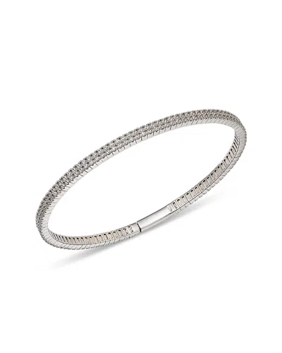 BLOOMINGDALE'S FINE COLLECTION DIAMOND BANGLE BRACELET IN 14K WHITE GOLD, 2.0 TCW
