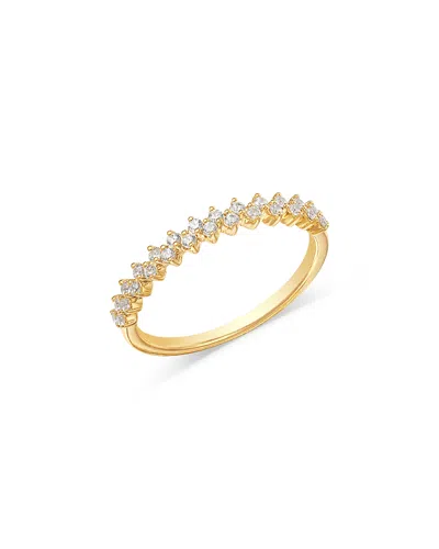 BLOOMINGDALE'S FINE COLLECTION DIAMOND DOUBLE ROW BAND IN 14K YELLOW GOLD, 0.25 TCW