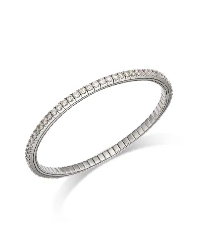 BLOOMINGDALE'S FINE COLLECTION DIAMOND STRETCH TENNIS BRACELET IN 14K WHITE GOLD, 4.0 CT. T. W.