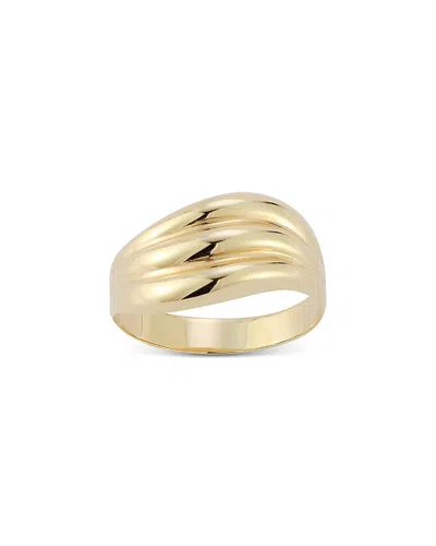 BLOOMINGDALE'S FINE COLLECTION POLISHED TRIPLE WAVE STATEMENT RING IN 14K YELLOW GOLD