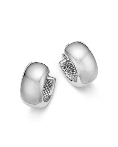 BLOOMINGDALE'S FINE COLLECTION BLOOMINGDALE'S FINE COLLECTION POLISHED WIDE HUGGIE HOOP EARRINGS IN STERLING SILVER