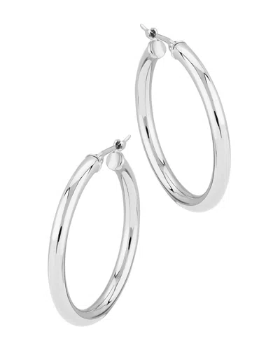 BLOOMINGDALE'S SMALL HOOP EARRINGS IN 14K WHITE GOLD