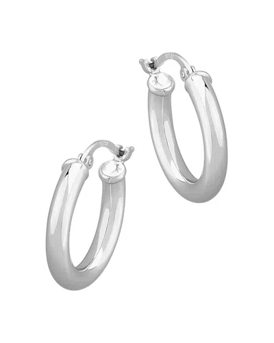 BLOOMINGDALE'S SMALL HOOP EARRINGS IN 14K WHITE GOLD
