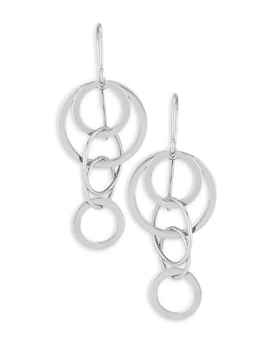 BLOOMINGDALE'S BLOOMINGDALE'S FINE COLLECTION STERLING SILVER MINI CASCADING CIRCLE EARRINGS