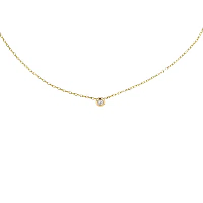 BLOOMTINE | EARTH ANGEL HQ WOMEN'S ILLUMINESS™ GOLD VERMEIL 'THE LIGHT INSIDE YOU' SINGLE STONE CHOKER