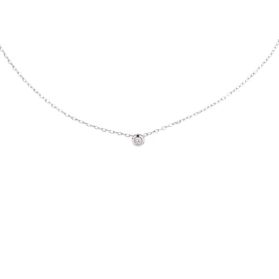 BLOOMTINE | EARTH ANGEL HQ WOMEN'S ILLUMINESS™ STERLING SILVER 'THE LIGHT INSIDE YOU' SINGLE STONE CHOKER