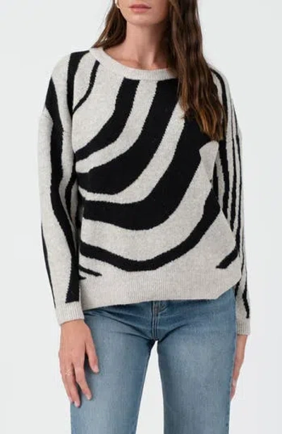 BLU PEPPER BLU PEPPER ANIMAL STRIPE SWEATER