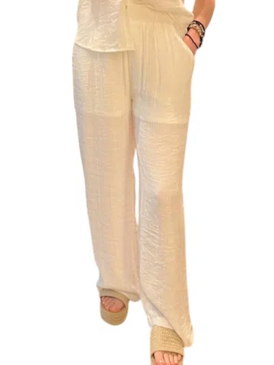 BLU PEPPER CAROLINA PANT SET IN WHITE