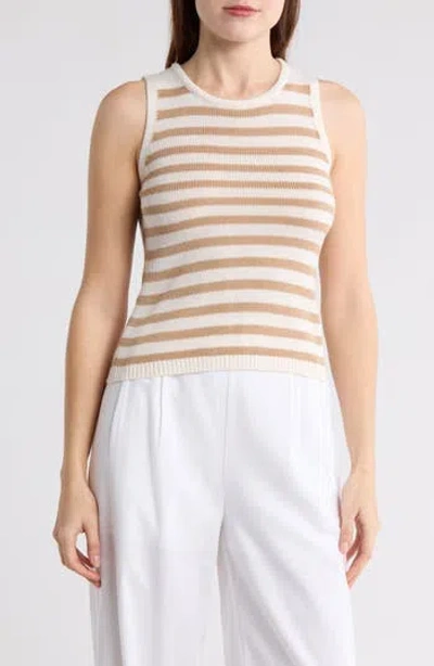 BLU PEPPER BLU PEPPER STRIPE KNIT SLEEVELESS TOP