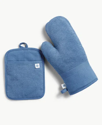 BLUE LOOM TATUM POTHOLDER AND OVEN MITT 2-PIECE KITCHEN SET