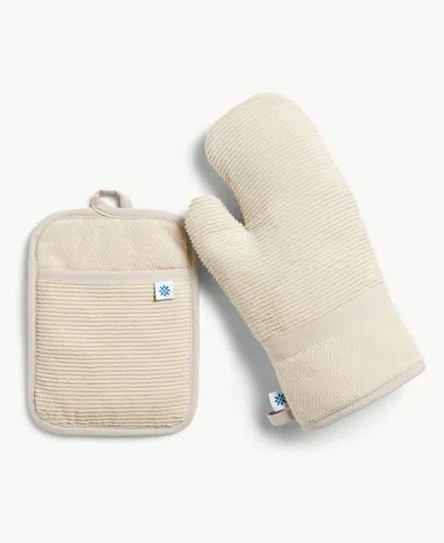 BLUE LOOM TATUM POTHOLDER AND OVEN MITT 2-PIECE KITCHEN SET