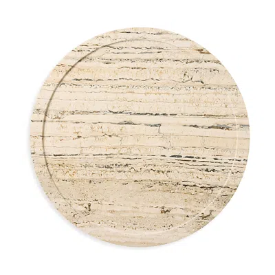 BLUE PHEASANT LAURA GRAY TRAVERTINE LAZY SUSAN