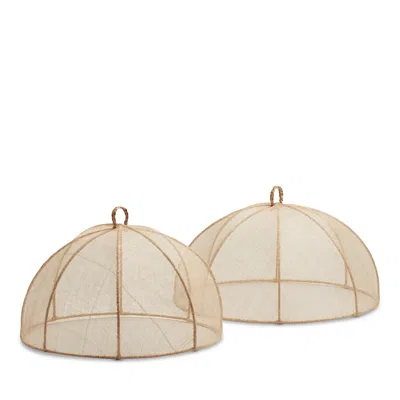 BLUE PHEASANT RACHEL FOOD COVERS, SET OF 2