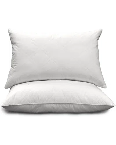 BLUE RIDGE HOME BLUE RIDGE HOME ROYAL LUX QUILTED SET OF 2 DOWN BLEND PILLOWS
