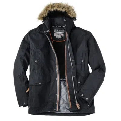 BLUE WAVE BLUE WAVE FUNKTIONSPARKA SCHWARZ XXL ROBUST WASSERDICHT WARM 2XL-8XL WINDDICHT