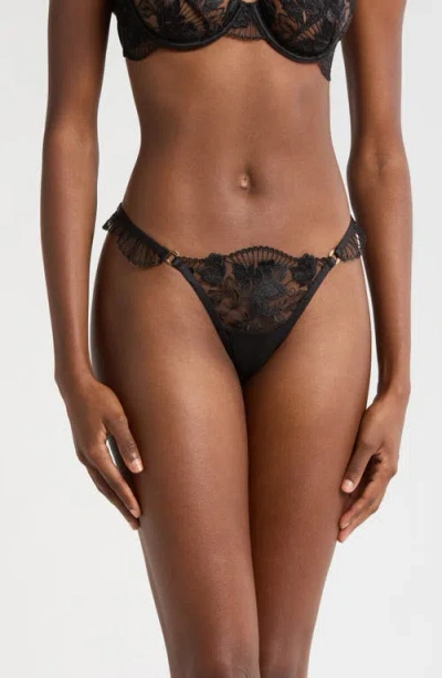 BLUEBELLA BLUEBELLA GABRIELLA EMBROIDERED MESH THONG