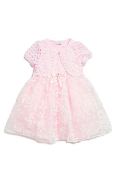 BLUEBERRY BLUEBERRY KIDS' PARTY DRESS & SHRUG SET