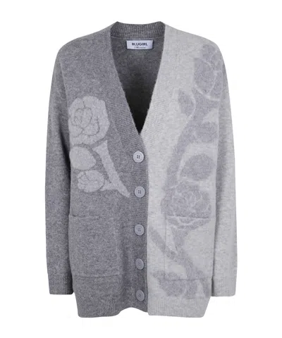 BLUGIRL ROSE-EMBELLISHED CARDIGAN