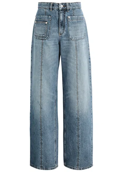 BLUMARINE BLUMARINE DISTRESSED STRAIGHT-LEG JEANS