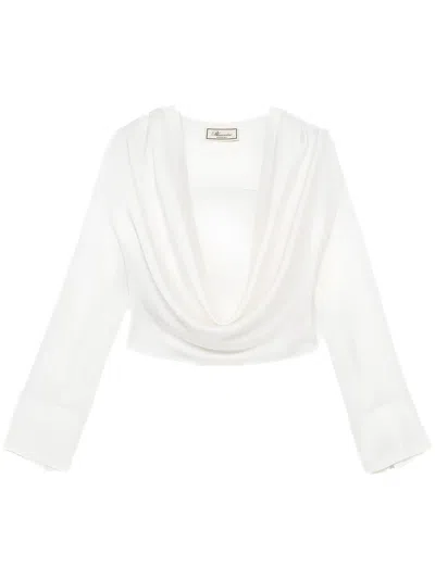 BLUMARINE DRAPED BLOUSE