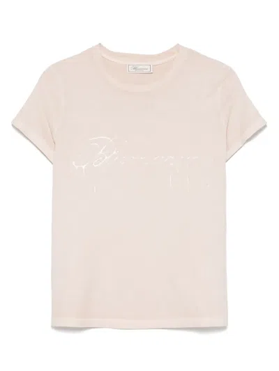 BLUMARINE LOGO JERSEY T-SHIRT