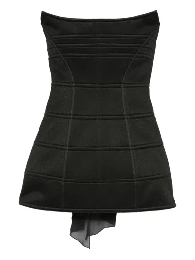 BLUMARINE STRAPLESS PANELLED DRESS