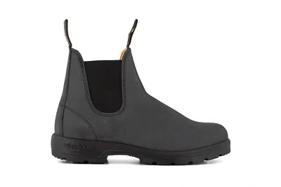 BLUNDSTONE BLUNDSTONE UNISEX 587 RUSTIKAL SCHWARZ LEDER CHELSEA KNÖCHEL KLASSISCHE HERREN