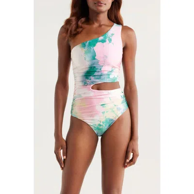 BOAMAR BOAMAR KIRA SIDE CUTOUT ONE-SHOULDER ONE-PIECE SWIMSUIT