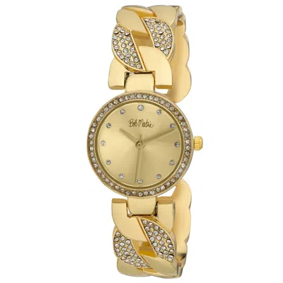 BOB MACKIE BOB MACKIE WOMEN'S 26MM INTERWOVEN CRYSTAL BEZEL WATCH