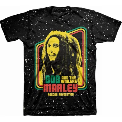 BOB MARLEY MEN'S REGGAE REVOLUTION T-SHIRT IN BLACK