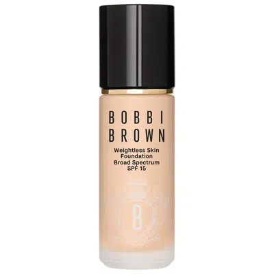 BOBBI BROWN WEIGHTLESS SKIN OIL-CONTROLLING FOUNDATION SPF 15 WITH HYALURONIC ACID SAND 1 OZ / 30 ML