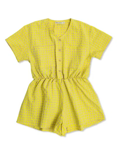 BOBO CHOSES VICHY-PATTERN PLAYSUIT