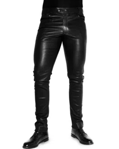 BOCKLE BOCKLE® STRETCH TUBE LAMB LEDERHOSE PREMIUM LEDERJEANS SKINNY LEDER HERREN