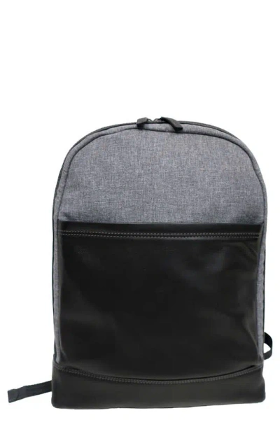 BOCONI BOCONI RECYCLED POLYESTER & LEATHER BACKPACK