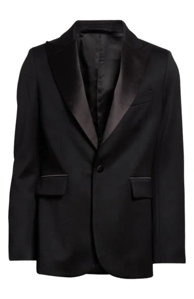 BODE BODE BARATHEA PEAK LAPEL WOOL TUXEDO JACKET
