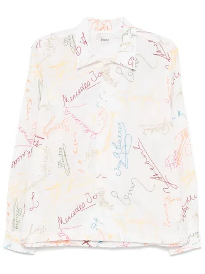 BODE SIGNATURE SCRAWL SHIRT