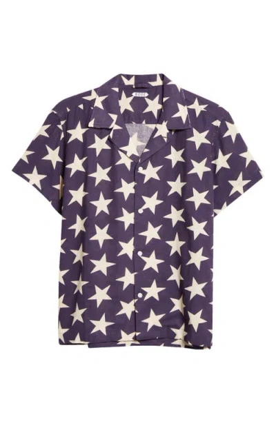 BODE BODE STARRY SHORT SLEEVE BUTTON-UP SHIRT
