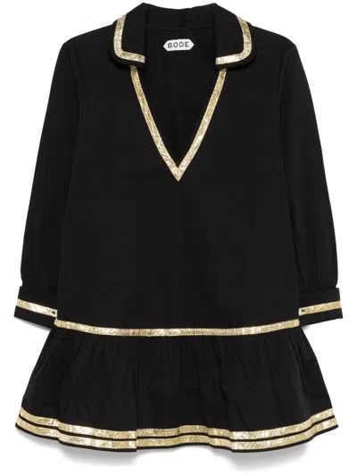 BODE TINSEL TAPE MINI DRESS