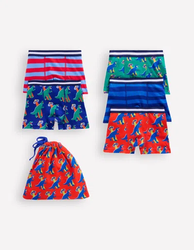 BODEN 5-PACK BOXERS-MULTI DINO/STRIPE MALE BODEN