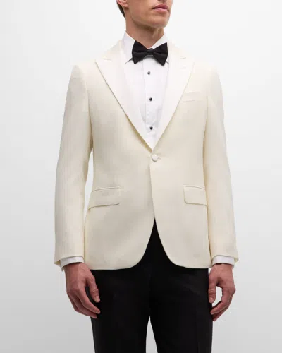 BOGLIOLI MEN'S SOLID WOOL DINNER JACKET