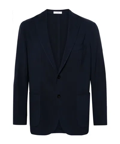 BOGLIOLI SINGLE-BREASTED VIRGIN WOOL BLAZER