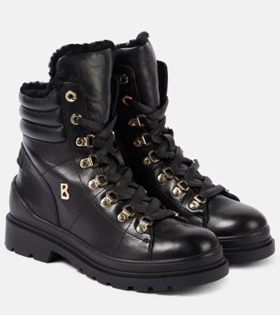 BOGNER ST. MORITZ LEATHER LACE-UP BOOTS