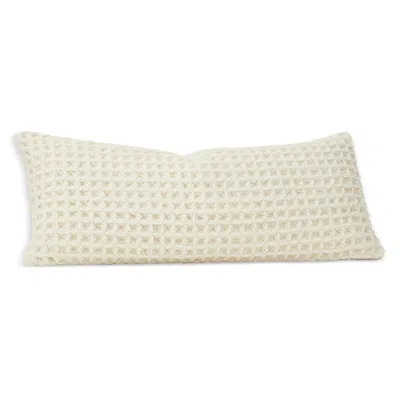BOLL & BRANCH GRAND WAFFLE MERINO WOOL LUMBAR PILLOW