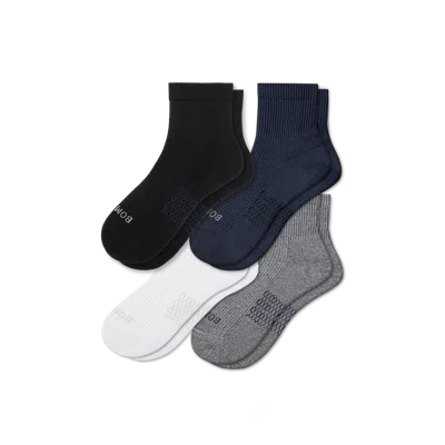 BOMBAS MODERN RIB QUARTER SOCK 4-PACK