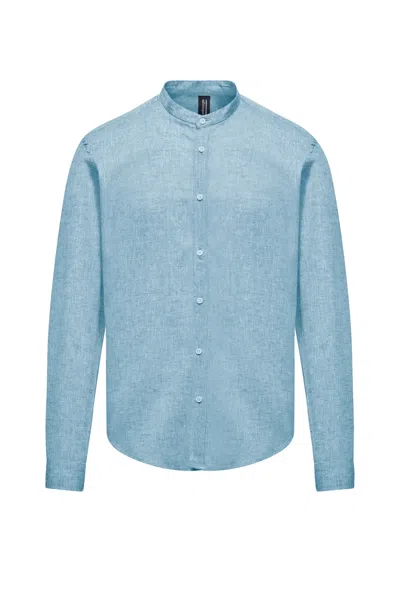 BOMBOOGIE SHIRTS MAN BOMBOOGIE SM6401 ? LI2 23 LIGHT BLUE