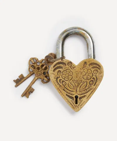 BONCOEURS BONCOEURS FLOWERS HEART PADLOCK